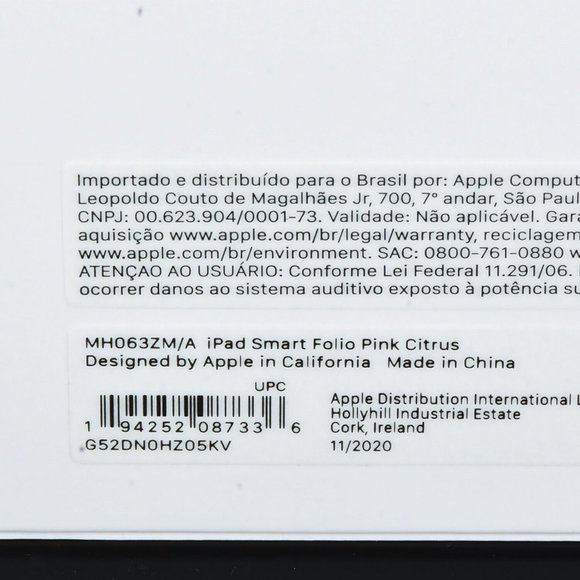 Apple Smart Folio for 12.9-inch iPad Pro 4th Generation Pink Citrus - Picture 3 of 3